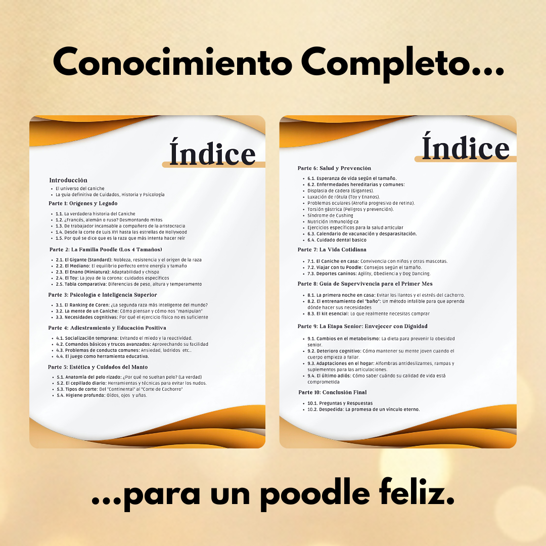 La Guía Completa del Caniche + Regalos
